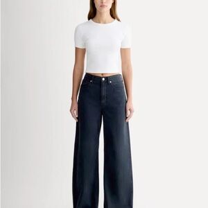 Everlane Charcoal Black Straight-Leg Jeans